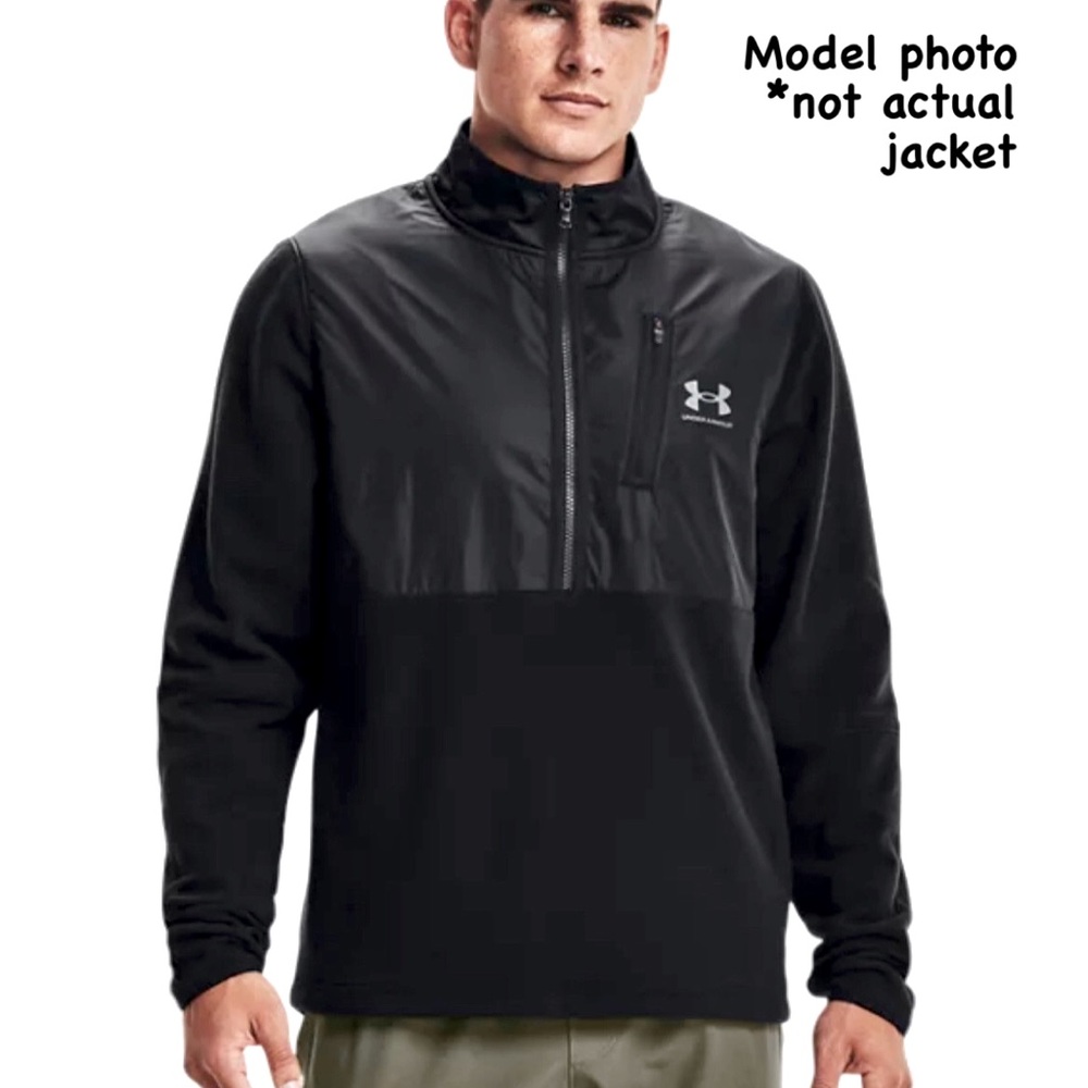 Men's Under Armour ColdGear® Infrared ½ Zip Pullover Charcoal/Black Size M NWT